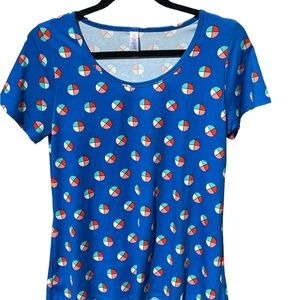 NWT LuLaRoe classic‎ T, cobalt blue, size small